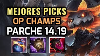 MEJORES PICKS Y CAMPEONES OP  PARCHE 1419 League of Legends 2024 NUEVOS ITEMS Y BUILDS OP [upl. by Ojyllek]