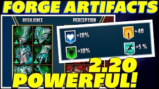 NEW ARTIFACTS REVEALED FORGE ARTIFACTS RAID SHADOW LEGENDS 220 UPDATE [upl. by Iadahs166]