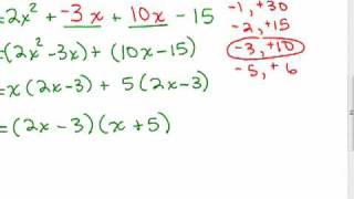 Factoring 11  Trinomials Part 4 [upl. by Doralynn]