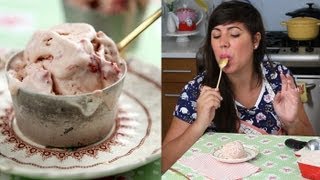 How to Make Perfect Ice Cream  Strawberry Ice Cream Recipe [upl. by Eniamreg]