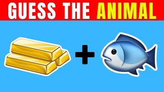 Can You Guess The ANIMAL By Emoji  Emoji Quiz [upl. by Ellennahc]