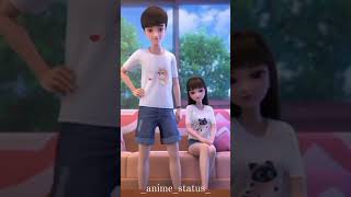 Cute Romantic Cartoon Couple Love ❤  Leer and Guoguo  Tik Tok Animation  Kartun Love [upl. by Adolfo]