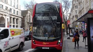 London Buses  Route 171  Bellingham Catford Bus Garage to Holborn [upl. by Norek972]