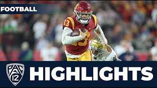 Caleb Williams highlights from Heismanlike performance vs Notre Dame  USC Football [upl. by Portuna]