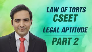 Law of Torts Part 2 Elements of Tort  CSEET  Explained by Advocate Sanyog Vyas [upl. by Neelehtak]