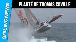 Lincroyable planté de Thomas Coville sur Sodebo au départ de Ouessant [upl. by Sanburn]