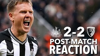 PostMatch Reaction  Newcastle United 22 Bournemouth [upl. by Barbabra]