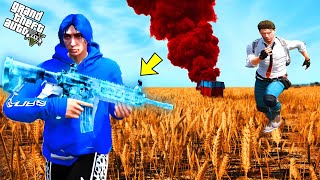 ကျနော် Pubgထဲက M416 ရေခဲသေနတ်ကြီးကိုခိုးခဲ့တယ် I Stole M416 Gun in GTA V [upl. by Fields]