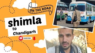 Shimla to Chandigarh travel by bus Beautiful view of hill station shimla to Chandigarh😀🥰 [upl. by Llehcal]