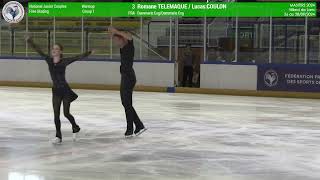 Romane Telemaque amp Lucas Coulon FS French Masters 2024 [upl. by Otrebmal478]