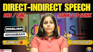 DirectIndirect Speech  Practice set RMS Exam date 2024  English Grammar  Vikramaditya Academy [upl. by Adia837]