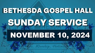 Bethesda Gospel Hall Sunday Service [upl. by Annecorinne529]