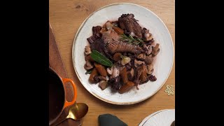 Coq au vin  Recipe  EN [upl. by Nawed460]