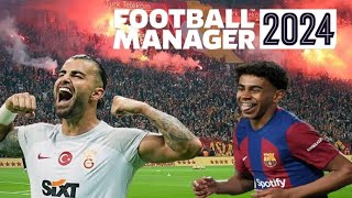 GALATASARAYBARCELONA Şampiyonlar Ligi Football Manager 2024 [upl. by Ymassej]