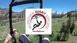 Sleeping Giant Ziplines Near Yellowstone National Park [upl. by Sonitnatsok341]