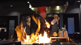 Professional Hibachi Grill Chef Preparing Delicious Meal 2015 Part 2 [upl. by Barayon]