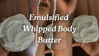 HOW TO MAKE EMULSIFIED BODY BUTTER THAT BRIGHTENS THE SKIN AND SUPPORT SKIN BARRIER skincare fyp [upl. by Vel]