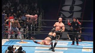 Jon Moxley Claudio Castagnoli Shota Umino vs Okada Tanahashi Ishii Full Match at NJPW Dominion 2023 [upl. by Fanya653]