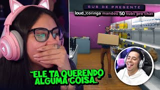 CORINGADAS doou 100 SUBS na L1VE DA TAINA COSTA [upl. by Dalston]