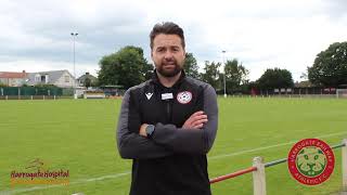 270724 Harrogate Railway 30 Selby Town FC postmatch interview [upl. by Eetnom]