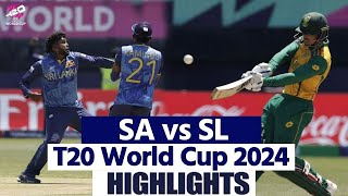 Full Highlights Sri Lanka Vs South Africa T20 World Cup Match 2024  SL vs SA Full Match Highlights [upl. by Tracie]