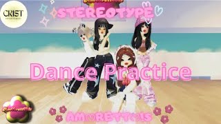 Amᰔrettᰔs🌺 quotSTEREOTYPEquot Dance Practice Vídeo Moving ver  Crist Ent [upl. by Figge]