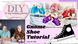 LIVE DIY Tutorial Craft Party making adorable gnome shoes 👟 👠 🥾 [upl. by Christopher]