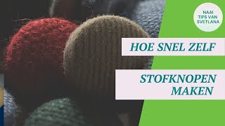 Makkelijk zelf knopen bekleden voor je unieke outfits [upl. by Reyna]