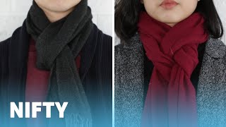 9 Classy Ways To Wear A Winter Scarf [upl. by Asabi]