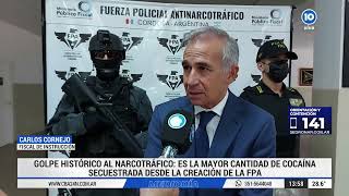 Golpe histórico al narcotráfico en Córdoba secuestraron 70 kilos de cocaína [upl. by Ardnaeed]