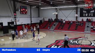 Murfreesboro Rattlers vs Umpire Wildcats  Senior Girls Basketball [upl. by Ennayar]