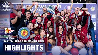 2024 Euro Cup Women Final Highlights  Pallanuoto Trieste vs Plebiscito Padova  European Aquatics [upl. by Dody]