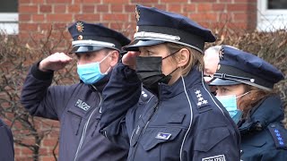 Brandenburg  Schweigeminute für getötete Polizisten im Kreis Kusel [upl. by Devan]