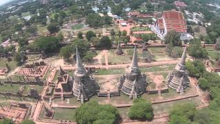 Ayutthaya Historical Park  filmed with DJI Drone [upl. by Nirehs]