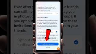 How To Deactivate Facebook Account 🔥 shorts [upl. by Yousuf]
