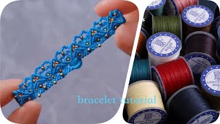 how to make bracelet without elastic thread handmade bracelet with thread friendship bracelet ideas [upl. by Ramso]