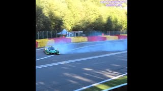 Big Prototype Save and Spin at Raidillon  ELMS at SpaFrancorchamps 4HSpa [upl. by Yllop]