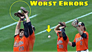 MLB  Worst Errors August 2024 [upl. by Anitnauq]