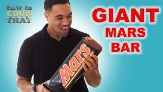 GIANT MARS BAR  MILKY WAY RECIPE How To Cook That Ann Reardon [upl. by Curzon]