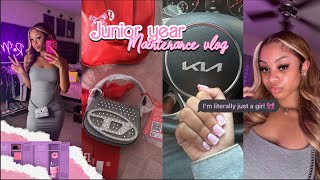 BACK TO SCHOOL MAINTENANCE VLOG 🎀  ✰Junior year✰ hair nails lashes  Ra’Mariah Alexia [upl. by Melantha]