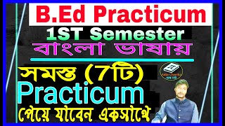 BEd 1st Semester Practicum Presentationবাংলা ভাষায় WBUTTEPA BEd 1st Sem All Practicum Present [upl. by Imena]