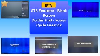 Just a Black Screen  No picture  Firestick  STB Emulator [upl. by Nurav258]