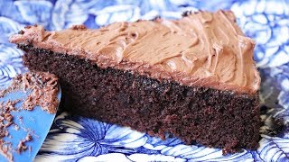 Quick amp Easy Chocolate Cake  No eggs No butter One bowl [upl. by Ahsienroc]