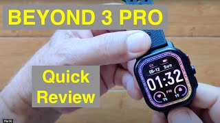 ZEBLAZE Beyond 3 PRO Apple Watch Shaped AMOLED AlwaysOn BT Call GPS Smartwatch Quick Overview [upl. by Nallid]