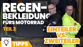 MotorradRegenbekleidung Einteiler vs Zweiteiler [upl. by Ettevets]