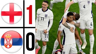 Serbia vs England 10 EURO 2024 Extended Highlights Goals  Jude Bellingham Goal vs Serbia [upl. by Xxam]