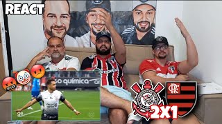 REACT CORINTHIANS 2X1 FLAMENGO  RESSUSCITARAM OS CARAS [upl. by Dyanne509]