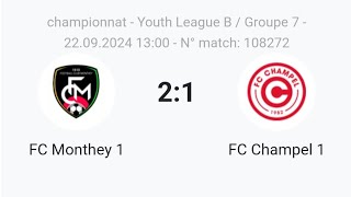 FC Monthey vs FC Champel [upl. by Uaerraj]