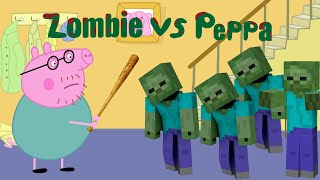 Peppa pig vs zombies Cartoon parody [upl. by Diandre121]