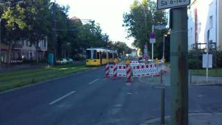 Straßenbahn Berlin Typ GT6N an der Marksburgstraße M17 720p ᴴᴰ [upl. by Farlie]